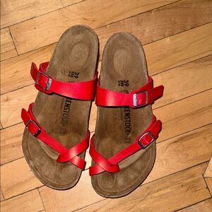 Birkenstock  Red Sandals
